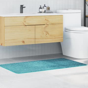 vidaXL Antislip Badmat Turquoise 70 x 120 cm PP, Verzenden, Nieuw