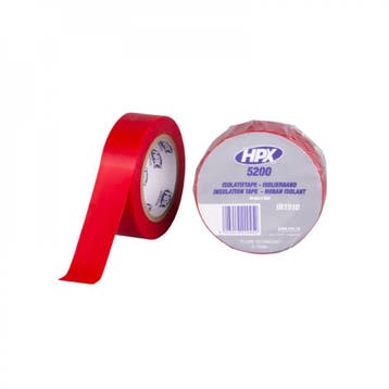 HPX PVC Isolatietape 10mtrx19mm Rood, Nieuw