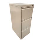 Kantoorarchiefkast, 590x430x1045 mm, staal, beige/grijs, 3, Ophalen of Verzenden, Gebruikt