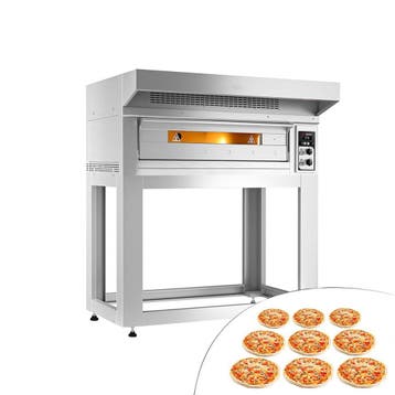 GGM Gastro | Elektrische pizzaoven - 9x 33cm - handmatig - |, Onderbouw afzuigkap, Verzenden, Nieuw, Motor