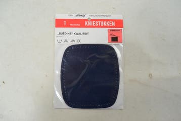 kunstleer kniestukken Opnaaibaar Marine, Nieuw