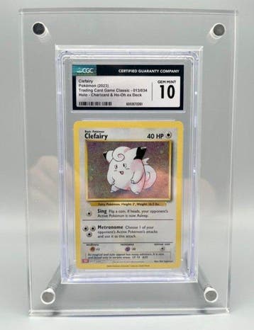 Pokémon - 1 Graded card - Clefairy 013/034 Foil, Holo - CGC, Hobby en Vrije tijd, Nieuw
