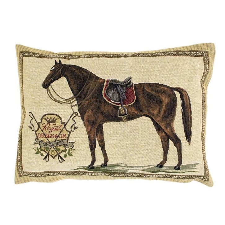 gobelin kussen paard zadel rood 30x45cm, Huis en Inrichting, Woonaccessoires | Overige, Verzenden