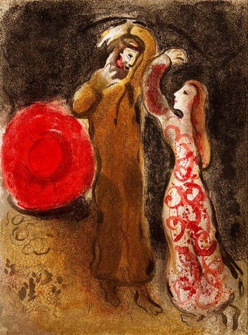 Marc Chagall (1887-1985) - Meeting of Ruth and Boaz