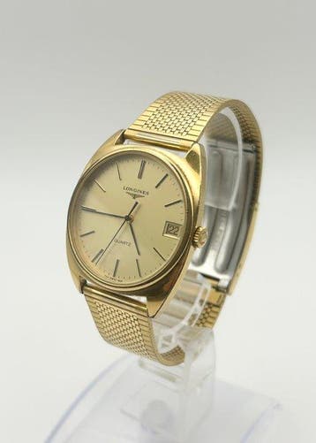 Longines - Longines Vintage Gold Tone Quartz - Zonder