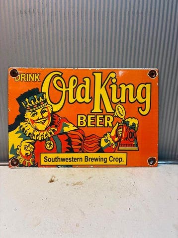 Old King Beer – Southwestern Brewing Corp. – Vintage emaille