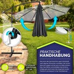 Zweefparasol - Tuinparasol - Parasol 300 cm - Met voet - Met, Tuin en Terras, Parasols, Verzenden, Zo goed als nieuw
