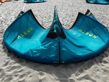 2026 North Reach 15m Kite Turquoise, Watersport en Boten, Ophalen of Verzenden, Gebruikt, 15 m²