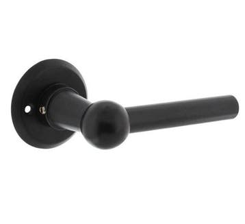 Intersteel enkele deurklink L/L bol met rozet ø50x5mm zwart, Doe-het-zelf en Verbouw, Deuren en Horren, Verzenden, Nieuw