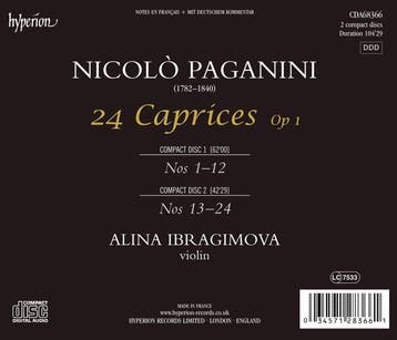 cd - alina ibragimova - Paganini: 24 Caprices (nieuw), Verzenden, Zo goed als nieuw