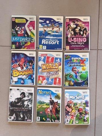 Nintendo - Wii - Nintendo Wii Games Bundle 9 Games – incl., Nieuw