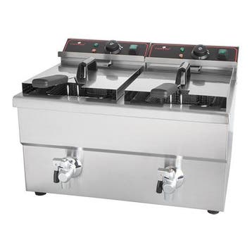 Caterchef friteuse 8 Liter+8 Liter -tafelmodel, Verzenden, Nieuw in verpakking