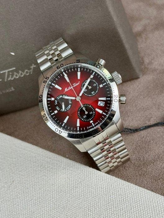 Mathey-Tissot - Type 22 Chronograph Date Red - H1822CHAR -, Sieraden, Tassen en Uiterlijk, Horloges | Heren
