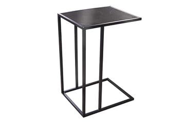 Moderne bijzettafel SLIM LINE 65cm antraciet zwart marmer, Ophalen of Verzenden, Nieuw