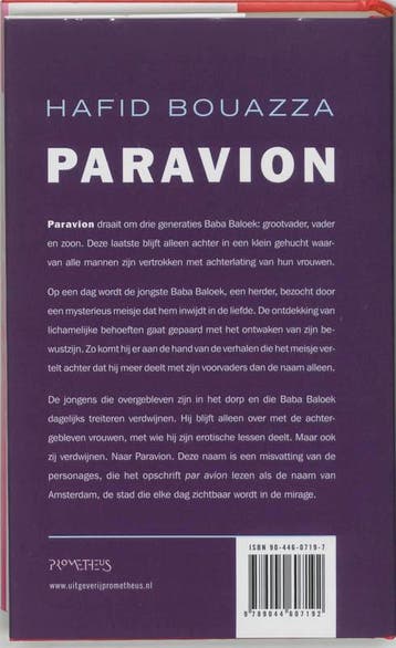 Paravion 9789044607192 Hafid Bouazza, Verzenden, Zo goed als nieuw, Hafid Bouazza