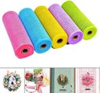 Decomesh metallic set roze blauw geel paars groen 26 cm rol, Hobby en Vrije tijd, Knutselen, Ophalen of Verzenden, Nieuw