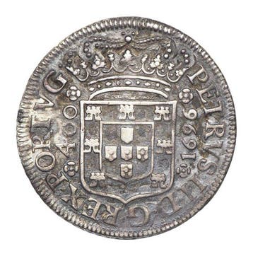 Portugal. D. Pedro II (1683-1706). Cruzado (400 Reis) 1696 -