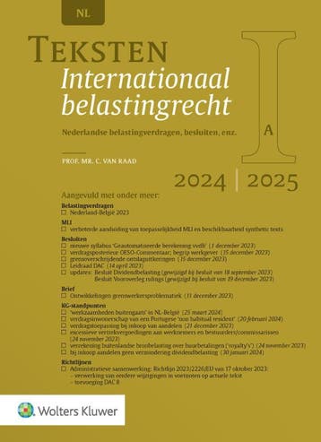 Teksten Internationaal belastingrecht 20242025 9789013177527, Boeken, Studieboeken en Cursussen, Verzenden, Zo goed als nieuw