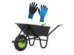Veiling - Kruiwagen 100 Liter - Luchtbanden - Zwart - Max. 2, Nieuw