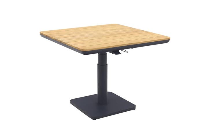 VDG Medina up&down tafel 90x90 cm., Tuin en Terras, Tuintafels, Nieuw, Hout, Rond, Verzenden