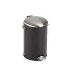 EKO Belle Deluxe pedaalemmer 12 ltr - Zwart glanzend/Mat RVS, Verzenden, Nieuw