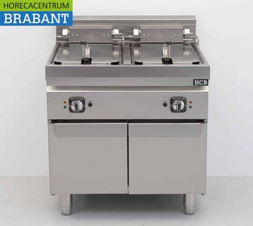 HCB RVS Elektrische dubbele friteuse 2 x 16 liter 28,4 kW, Ophalen of Verzenden, Nieuw in verpakking