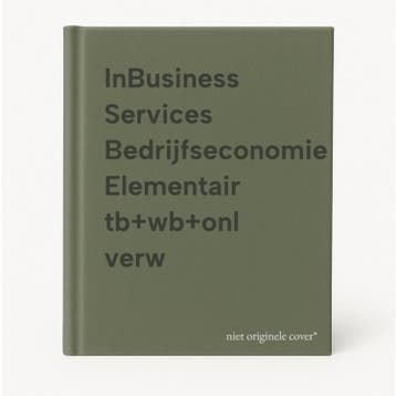 InBusiness Services Bedrijfseconomie Elementair tb+wb+onl, Verzenden, Zo goed als nieuw