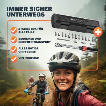 Momentsleutelset 18-delig fiets/motor (Auto-Fiets), Verzenden, Nieuw