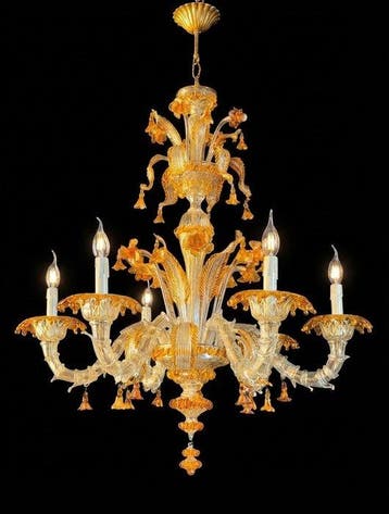 Vetreria Artistica di Murano - Kroonluchter - Muranoglas,, Antiek en Kunst