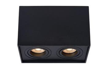 Lucide BOX - Plafondspot 2xGU10 Zwart Kantelbaar, Verzenden, Nieuw, Overige fittingen