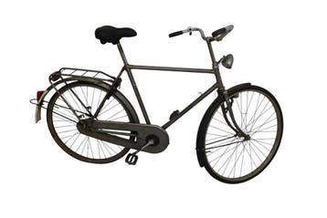 Klassieke herenfiets – vintage grijze transportfiets met bag, Ophalen of Verzenden, Nieuw