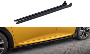 Zijskirts met Canards Peugeot 208 GT Maxton Glans Zwart, Ophalen of Verzenden, Nieuw