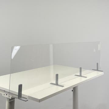 Plexiglas Bureauscherm - 41 x 180 cm, Ophalen of Verzenden, Gebruikt