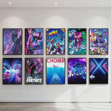 Fortnite Game Poster Canvas Print - Anime Stijl Wanddecorati, Computers en Software, Verzenden, Nieuw