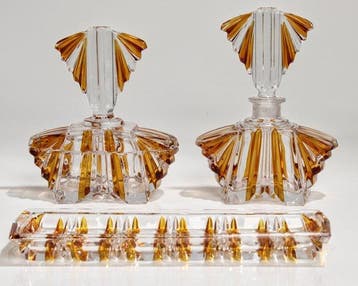 Ernst Buder Glashütte - Parfumfles (3) - 1960 Ernst Buder