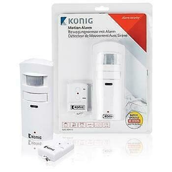 Bewegingsmelder met Alarm - 130 dB Konig