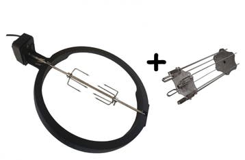 Draaispit Rotisserie Kamado Large én spiesen set oa BGE, Verzenden, Nieuw