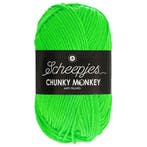 Scheepjes Chunky Monkey - 1259 neon green - Acryl Garen, Hobby en Vrije tijd, Breien en Haken, Ophalen of Verzenden, Nieuw