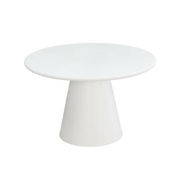 Eettafel Rond Maya Microcement 120 cm Wit, Huis en Inrichting, Verzenden, Rond, Nieuw, Industriële meubels