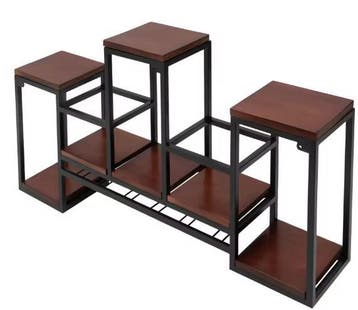 Wandgemonteerd Wijnrek – Metaal & Hout, Industrieel Design, Huis en Inrichting, Verzenden, Nieuw