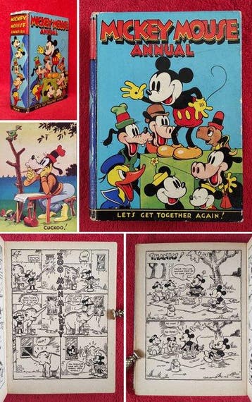 [First Edition] Walt Disney - Mickey Mouse Annual [Very rare, Antiek en Kunst
