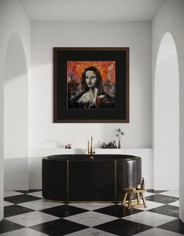 GREG (1970, Spain) - Mona Lisa Pop Art - XL - Enmarcada