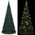 vidaXL Kunstkerstboom met verlichting pop-up 150 cm groen, Verzenden, Nieuw
