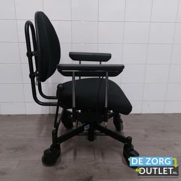 TRIPPELSTOEL VELA  | HOOG-LAAG (zwarte stof bekleding), Diversen, Ophalen of Verzenden, Gebruikt