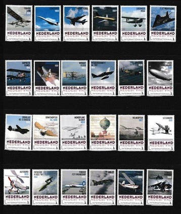 Nederland 2015 - Complete serie Pionieren in de lucht, Gestempeld