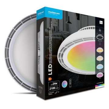 Modee plafondlamp met ventilator 24W 2100lm RGB + CCT 300..., Ophalen of Verzenden, Nieuw