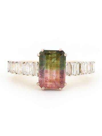 Statement ring - 14 karaat Geel goud - 3.04ct. tw.