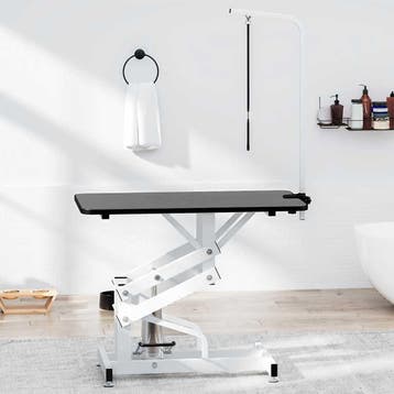 vidaXL Hydraulisch verstelbare trimtafel met aanlijnoptie, Dieren en Toebehoren, Verzenden, Nieuw
