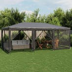vidaXL Partytent met 10 mesh zijwanden 6x4 m HDPE, Verzenden, Nieuw, Partytent