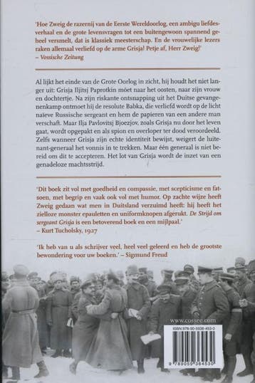 De strijd om sergeant Grisja / Cossee century 9789059364530, Verzenden, Zo goed als nieuw, Arnold Zweig